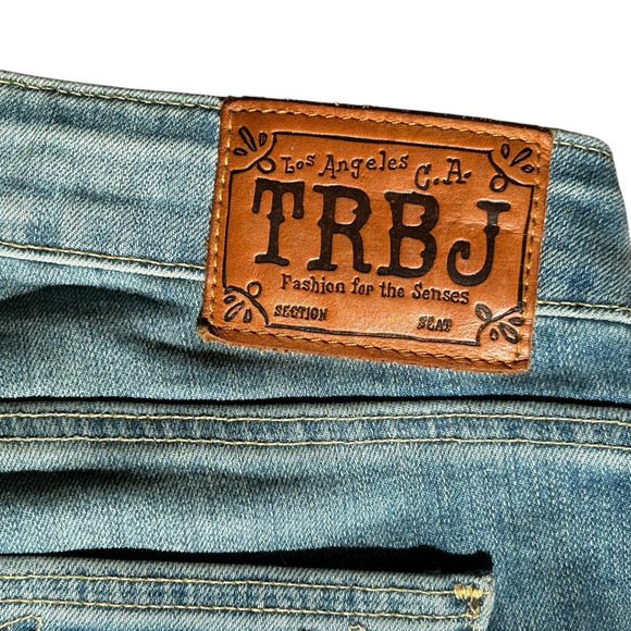 True Religion Trisha Bootcut Jeans Womens 26 Blue Low Rise Y2k Western Grunge - Picture 8 of 16
